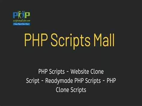 Ppt Readymade Php Scripts Php Clone Scripts Powerpoint Presentation