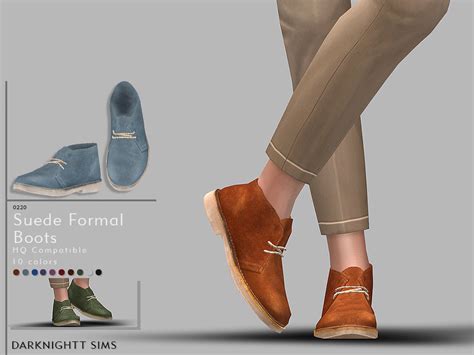 The Sims Resource Suede Formal Boots
