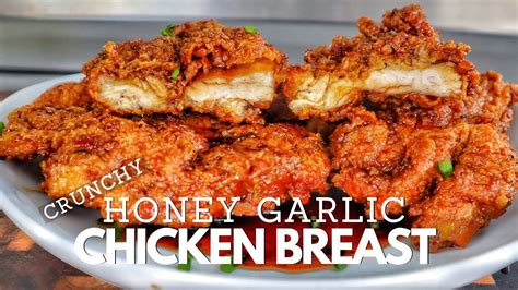 Double Crunch Honey Garlic Chicken Breast Recipe Youtube
