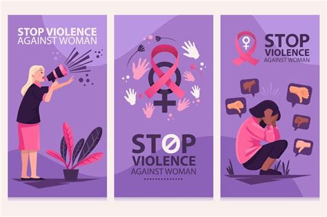 Premium Vector Stop Violence Against Woman Vector Illustration