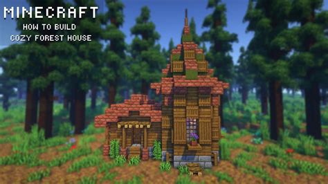 Minecraft How To Build A Cozy Forest House Easy Survival Tutorial
