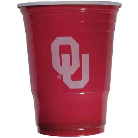Oklahoma Sooners Plastic Gameday Cups 18oz 18ct Solo Tailgate Party Su