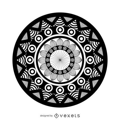 Geometric Mandala Drawing Vector Download