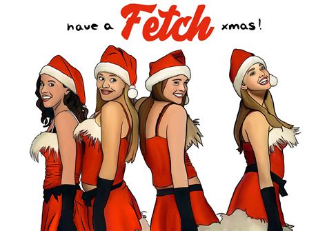mean girls christmas card etsy