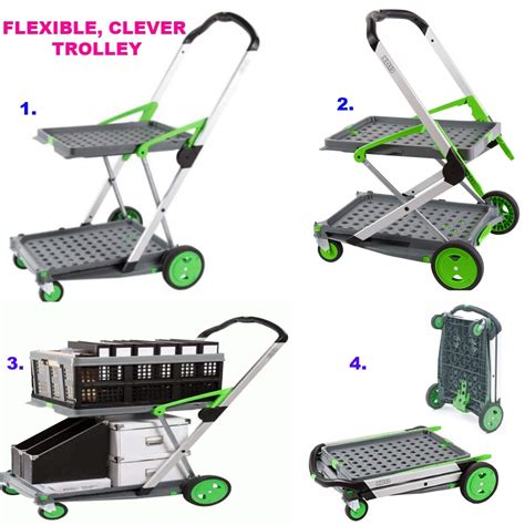 Two Tier Clax Trolley Multifunctional Portable Folding And Collapsible