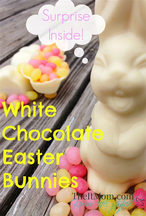 Easy White Chocolate Easter Bunnies With Jelly Beans Inside The It