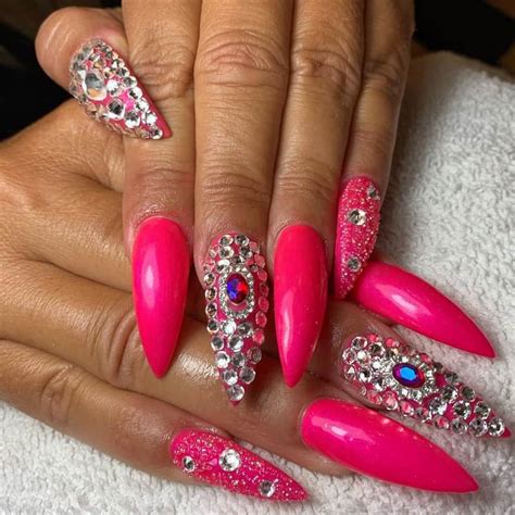 Nail Design Ideas With Diamonds Daily Nail Art And Design