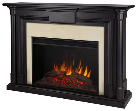 When considering this type of electric fireplace, make sure that you buy a model that stays cool to the touch and automatically turns off if it overheats. Real Flame Holbrook Electric Fireplace Black Wash 8030E-BW ...