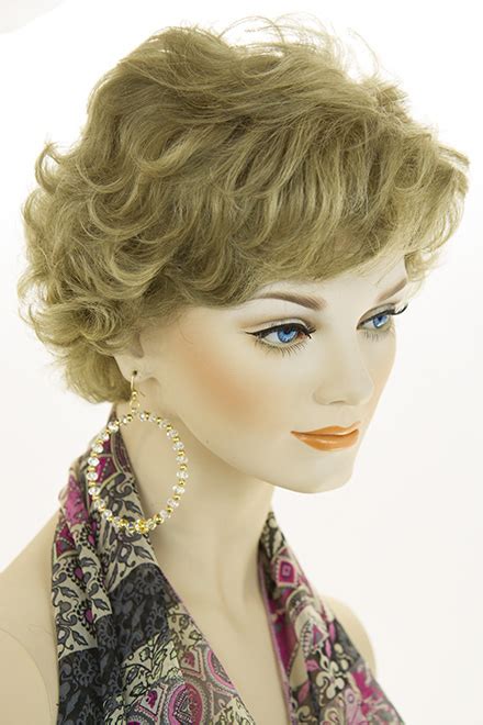 Best Wig Secret Quality Fashion Wigs With Style Short Human Hair Monofilament Wavy Curly