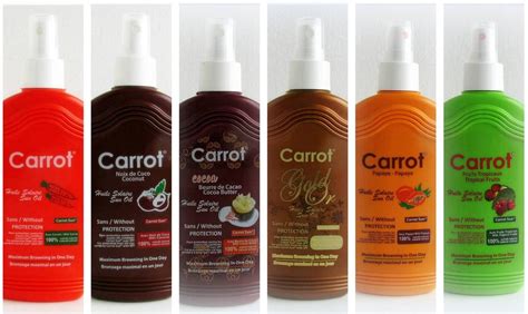 Carrot Sun Tanning Accelerator Oil Carrot Lotion Spray 200ml Summer