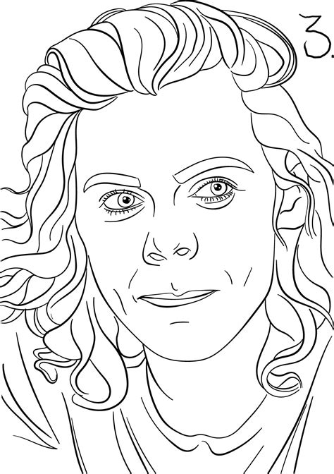 Harry Styles Coloring Page Coloring Pages