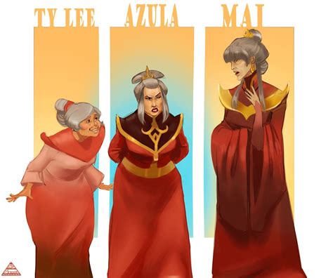 Ty Lee Azula And Mai In The Legend Of Korra Avatar The Last Air