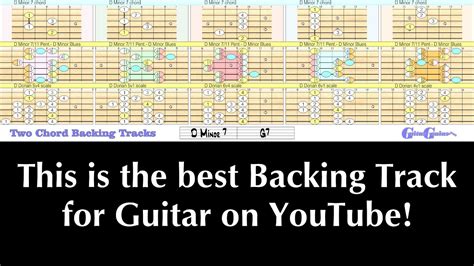 D Minor 7 G7 2 Chord Backing Tracks With Chord And Scale Charts For