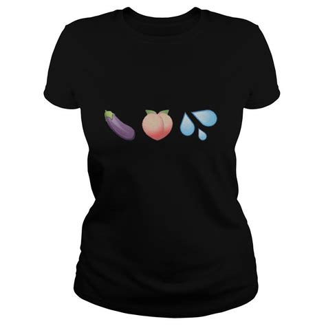 Sex Emojis Peach Eggplant Water Shirt