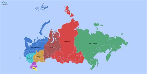 Russias Main Regions And Districts