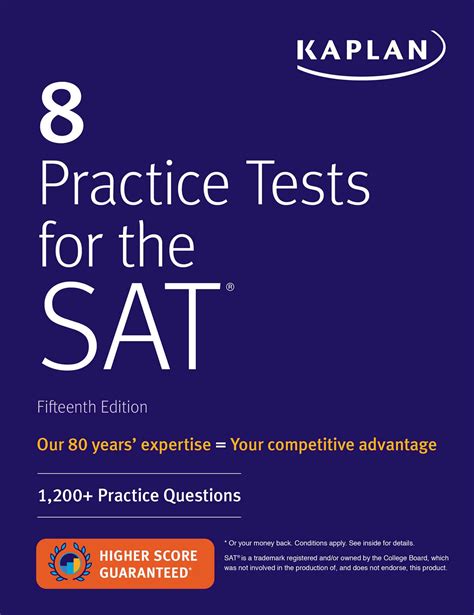 8 Practice Tests For The Sat Book By Kaplan Test Prep Official