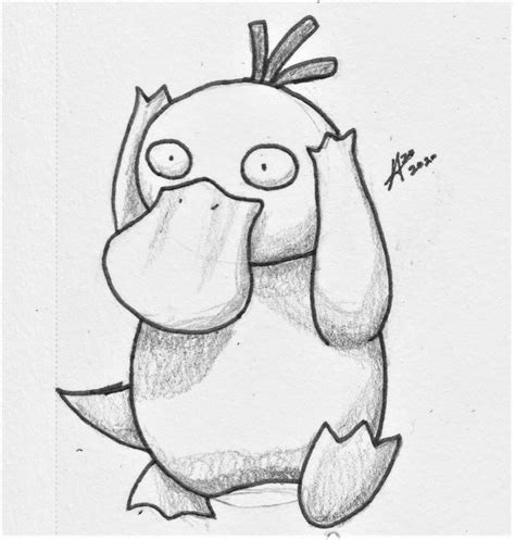 My Attempt At Drawing Psyduck Rpokemon