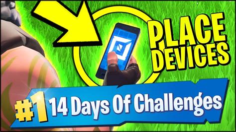 Place Devices On A Creative Island Challenge Fortnite 14 Days Of