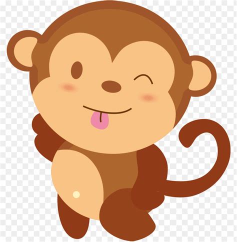 Free Download Hd Png Baby Monkey Cute Cartoon Png Transparent With