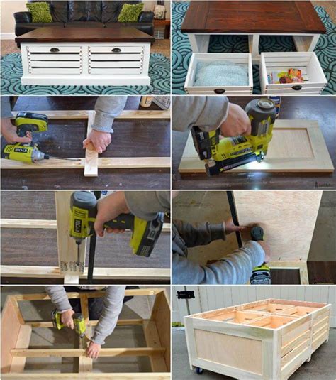 Free diy coffee table plans: 20 Easy & Free Plans to Build a DIY Coffee Table - DIY ...