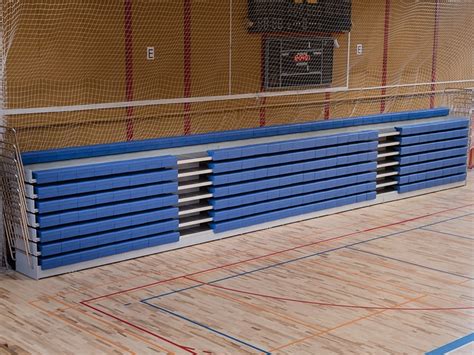 Retractable Bleacher Bench Seating Jy 750 Indoor Use Type