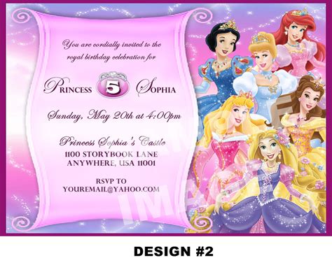 princess invitation templates
