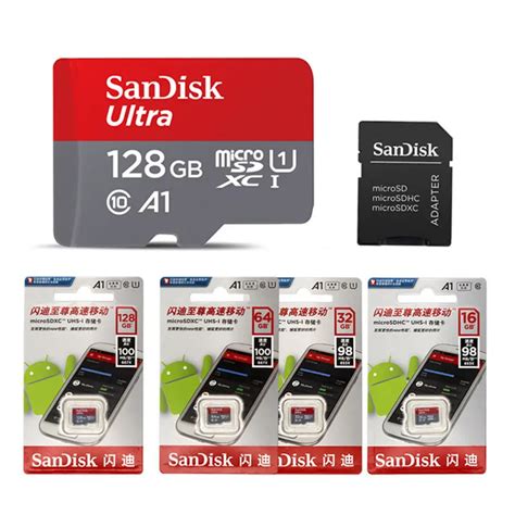 Original Sandisk Ultra Micro Sd Card Class 10 16gb 32gb Microsd 64gb
