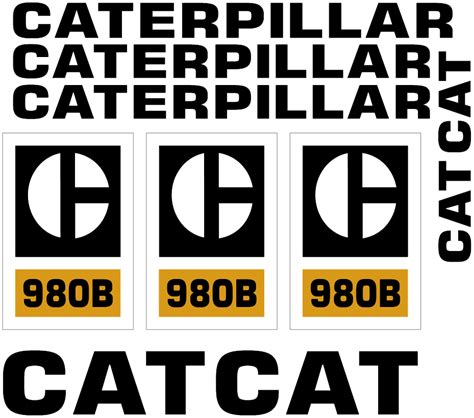 Caterpillar 980b Decal Set All Things Equipment