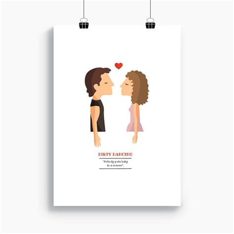 Dirty Dancing Print Illustration To Decorate Your Home Etsy