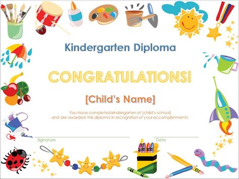 Celebrate preschool graduation with this adorable premium preschool diploma certificate template. Preschool Graduation Diploma Free Printable | Free Printable