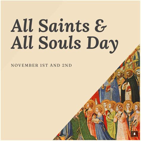 All Saints Day And All Souls Day Assumption School