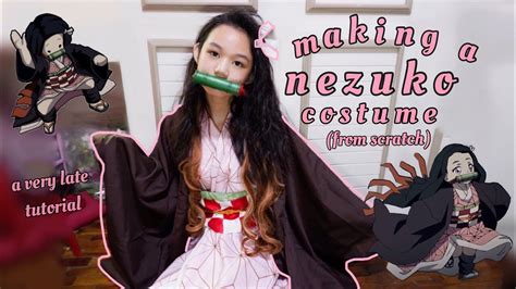 Diy Nezuko Cosplay Based On Authentic Kimono Pattern
