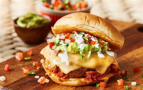 Mexican Burger With Chorizo Vandv Supremo Foods Inc