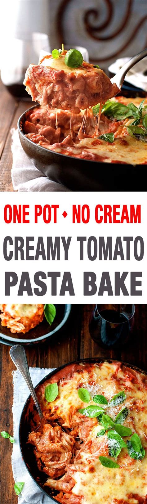 Creamy Tomato Pasta Bake With Chicken One Pot Recipe Recipetin
