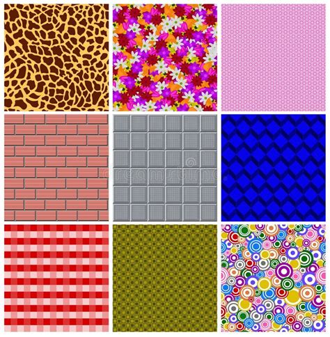 Texturas Variadas Ilustra O Do Vetor Imagem De Pattern