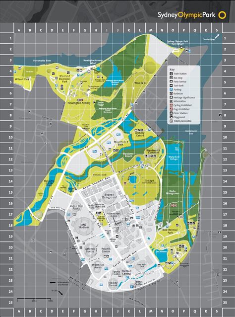 Sydney Olympic Park Map Map Of The World