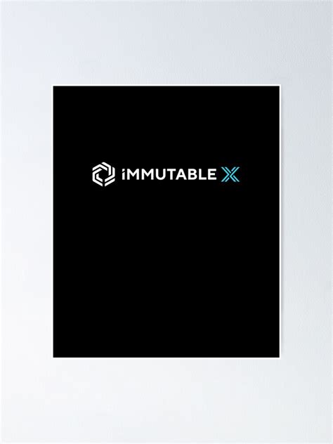 Immutable X Cryptocurrency Immutable X Imx Poster For Sale By