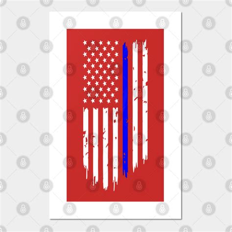 Thin Blue Line Thin Blue Line Posters And Art Prints Teepublic