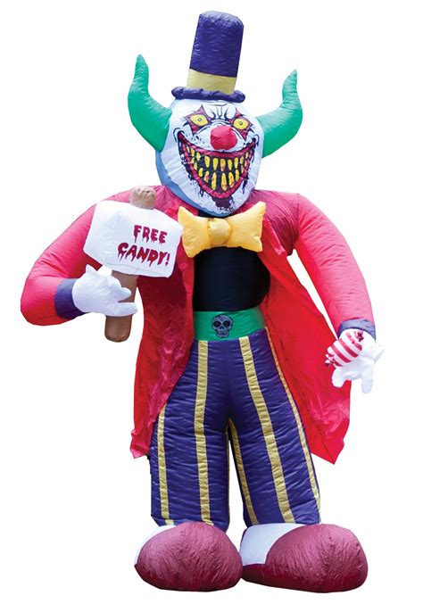 I grew up in a town where halloween was and is a big deal. Creepy Clown Inflatable Decoration