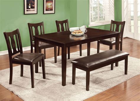 The best thing is that you only need to choose once instead of spending time searching separately for a matching table and chairs. Northvale II 6 Piece Dining Table Set With Bench from ...