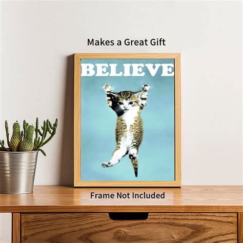 Lego Movie Believe Cat Poster