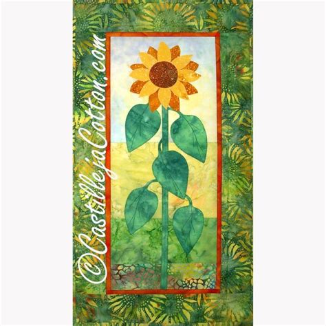 Landscape Sunflower Quilt Pattern In 2022 Sunflower Quilts Quilt