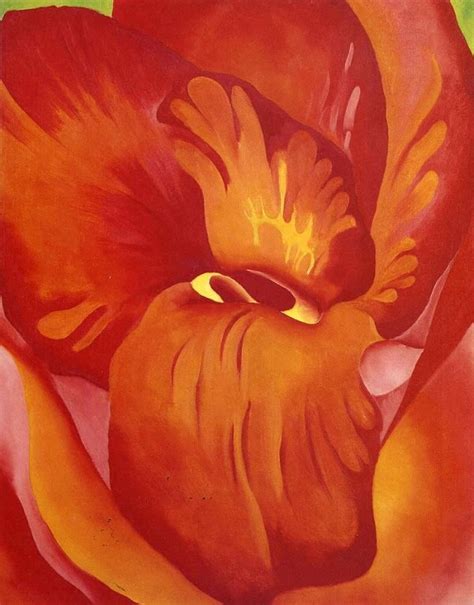 When did georgia o'keeffe write red canna? Canna Red and Orange, 1926 by GeorgiaO'Keeffe