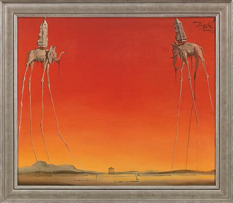 Bild Les Éléphants 1948 Gerahmt Von Salvador Dalí Kaufen Ars Mundi