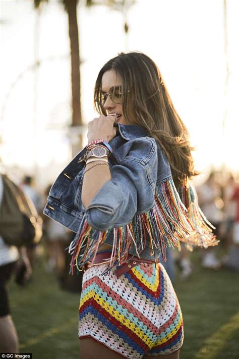 Alessandra Ambrosio Shows Off Her Model Physiques At Coachella Daily