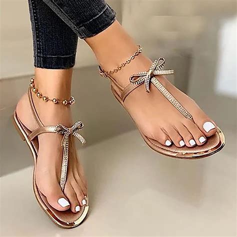 Akiihool Sandals Women Comfortable Wedge Sandals For Women Elastic Ankle Strap Low Wedge Sandals