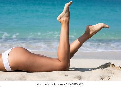 Womens Beautiful Legs On Beach Stock Photo 1896804925 Shutterstock