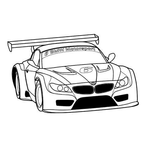 Leuk voor kids BMW Z4 Sport Cars coloring pages, Race car coloring