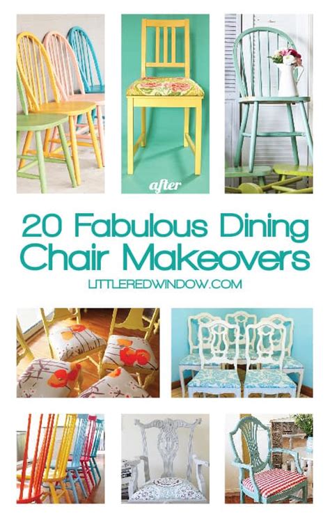 20 Fabulous Diy Dining Chair Makeovers Little Red Window