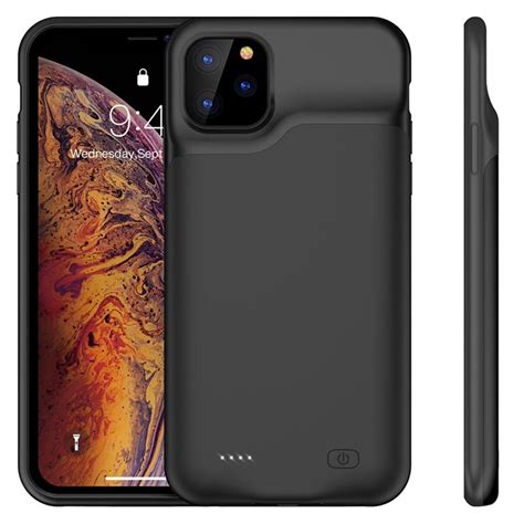Iphone 11 Pro Backup Battery Case 5200mah Black